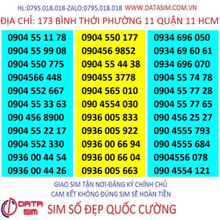 SIM SỐ ĐẸP MOBIFONE 09 ĐỒNG GIÁ 450K-CK