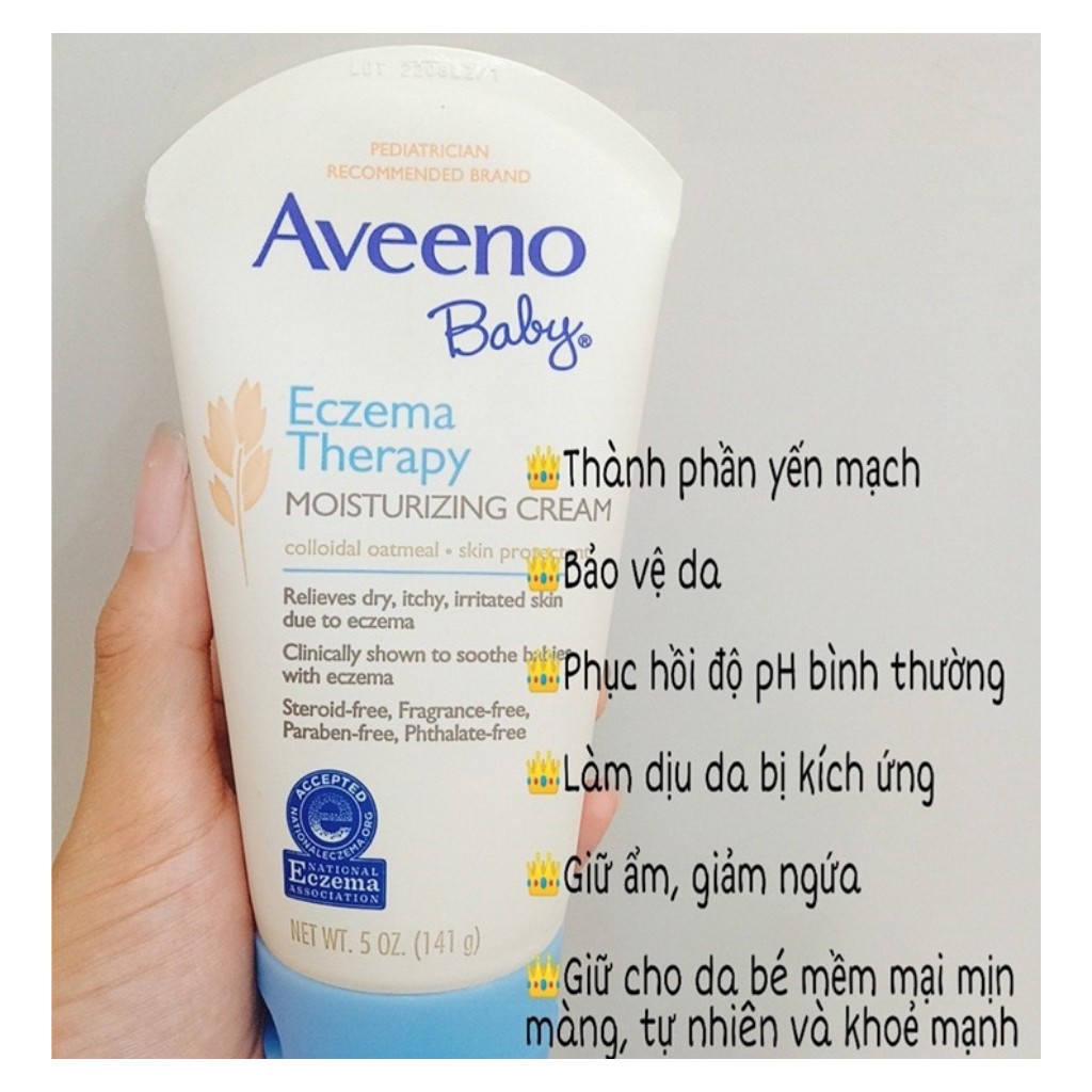 Kem bôi chàm cho bé Aveeno Baby lọ 160g