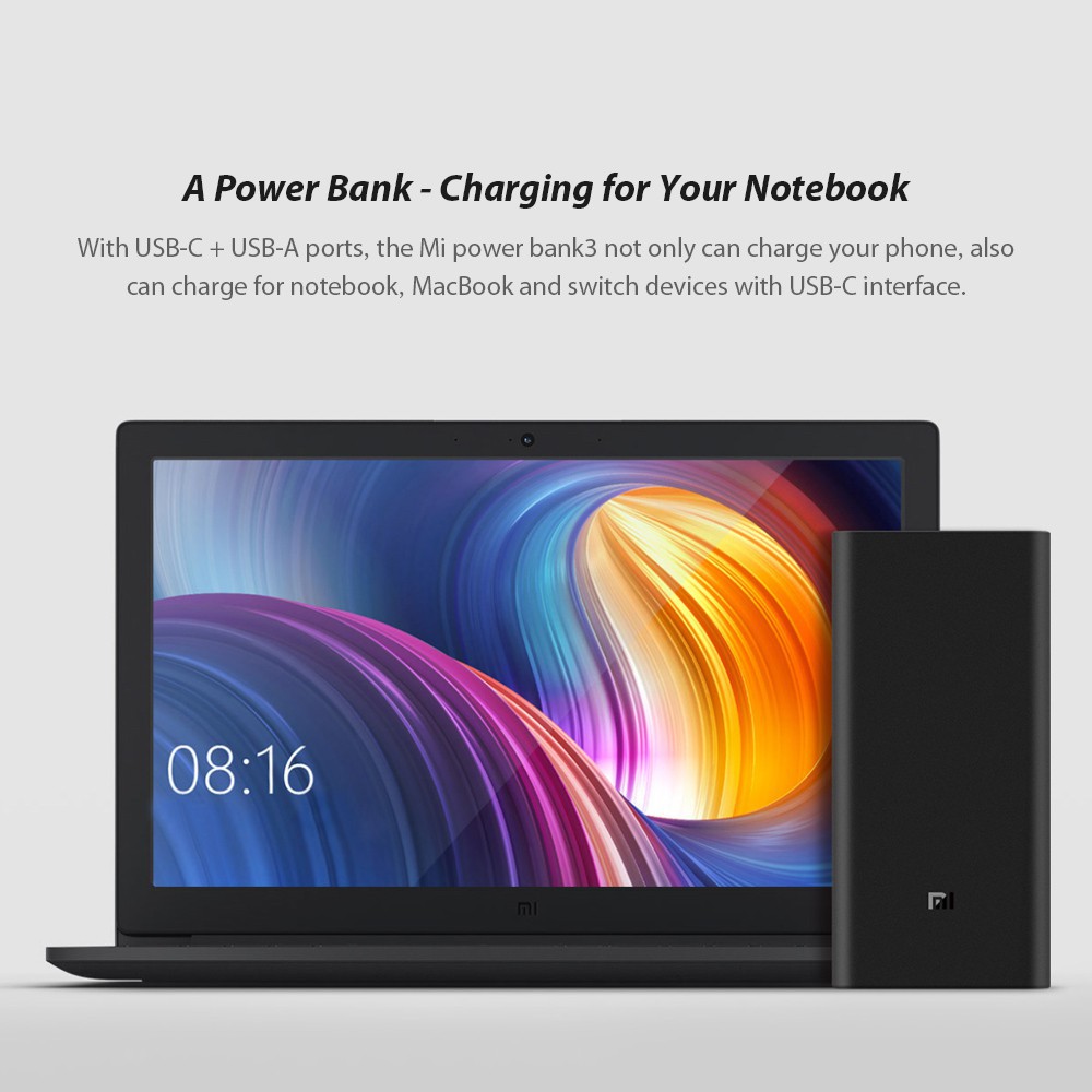 Pin sạc dự phòng Xiaomi 20000mAh 3 Pro/Đen (Black) (VXN4254GL)