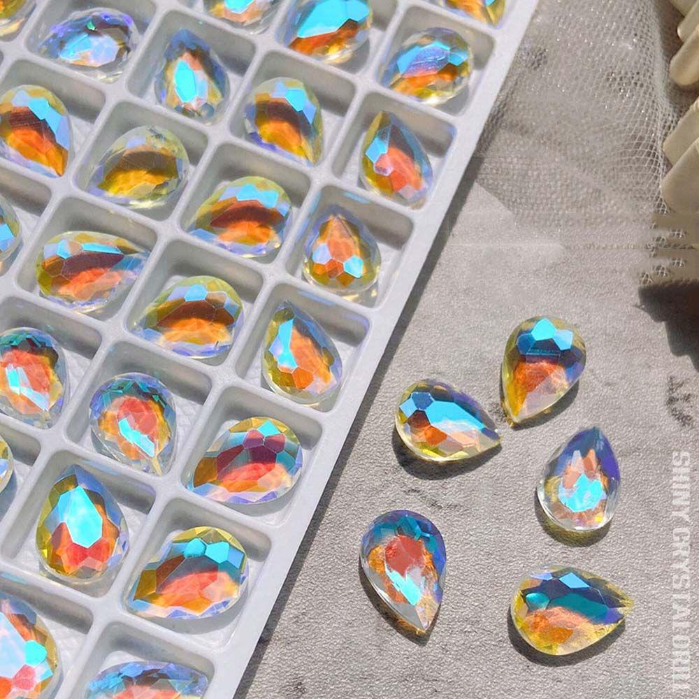 Móng Tay Giả Hình Trái Tim Bản Đồ Đại Dương|Phụ Kiện Trang Trí Móng Tay 3D Màu Sắc Xinh Xắn