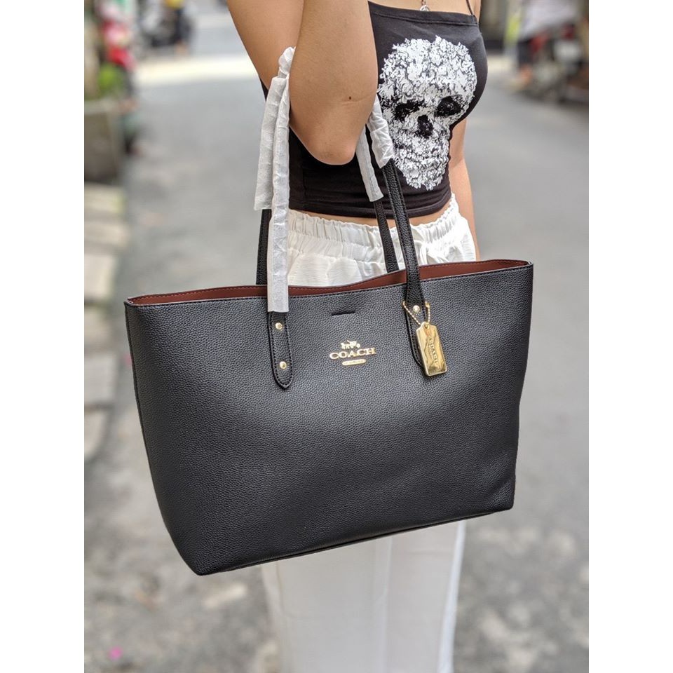 Túi xách Coach tote da thật - F72673
