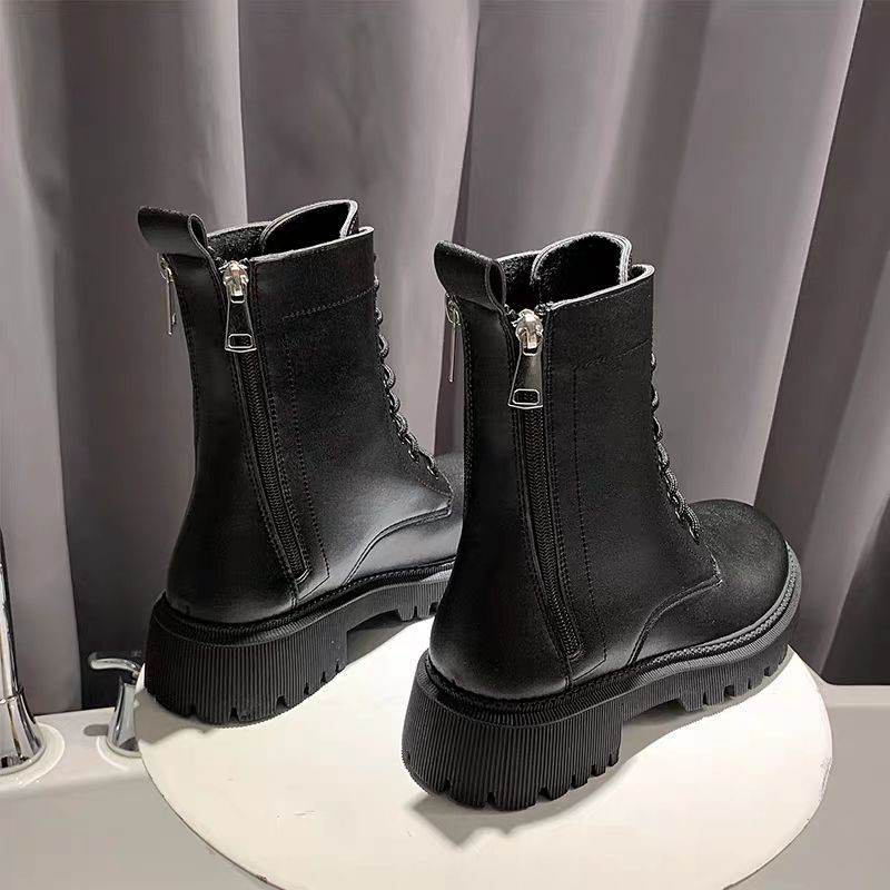 Aki Boots 2 khoá siêu xinh NN131021 dễ phối đồ dành cho các nàng trong mùa thu đông Funny shop