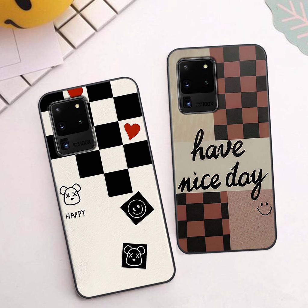 Ốp Samsung S20 Ultra caro trái tim cá tính, thời trang siêu đẹp, siêu phong cách