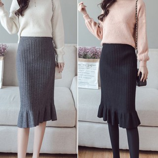 Chân váy len đuôi cá thời trang nữ