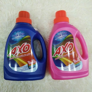 Nước tẩy quần áo màu AXO chai lớn 800ml và chai nhỏ 400ml