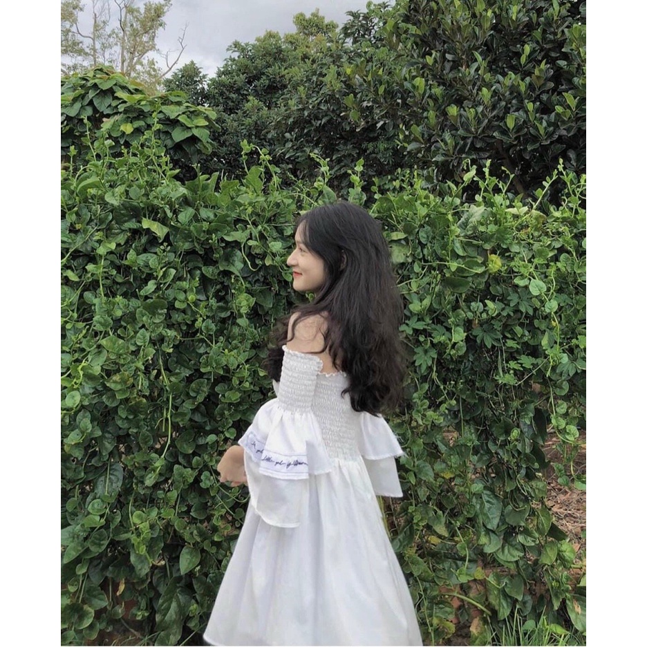 Váy bo chun ngực dáng xòe boho phong cách nàng thơ dành cho nữ chất đẹp | BigBuy360 - bigbuy360.vn