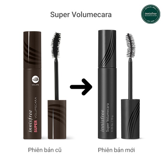 [Mã COSIF03 giảm 10% đơn 400K] Mascara làm dày mi innisfree Super Volumecara 10g