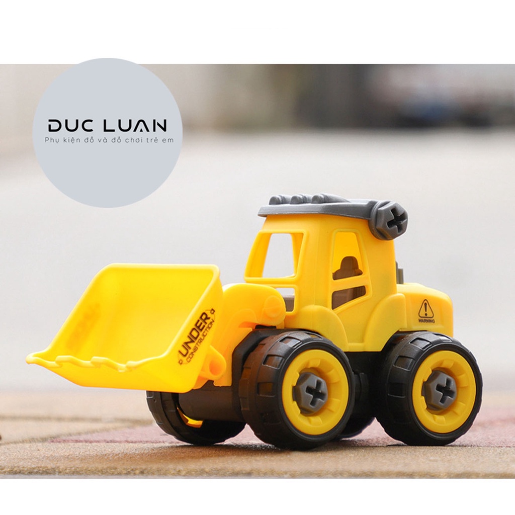 Set 4 xe ô tô đồ chơi Bé tự lắp ráp - Oto mô hình - Đồ chơi trí tuệ cho Bé