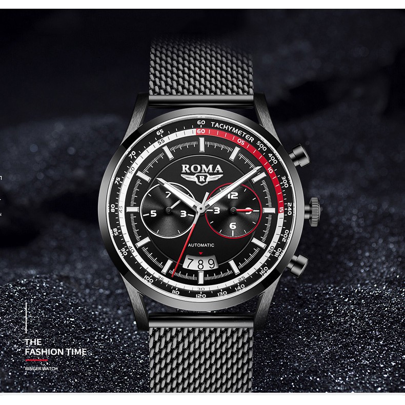 Đồng Hồ Nam ROMA ITALIA Dây Titanium Siêu Bền - Phong Cách Sang Trọng [HÀNG XỊN] | BigBuy360 - bigbuy360.vn