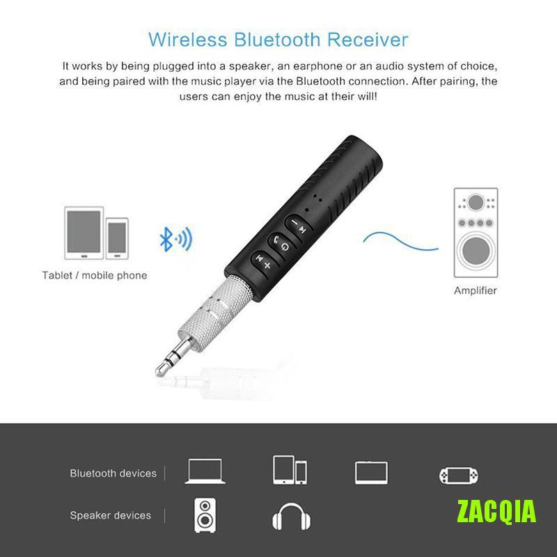 Thiết Bị Thu Phát Bluetooth Mini Không Dây Jack Cắm 3.5mm Cho Xe Ô Tô