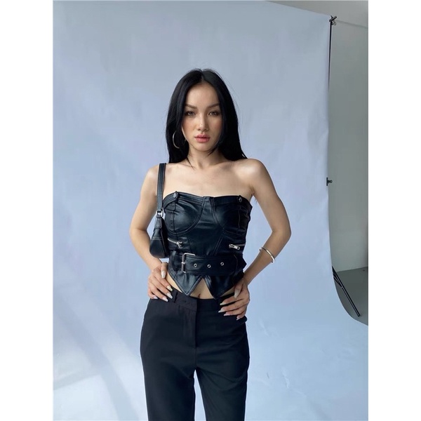 Áo ống vải hoặc da kèm nịt (SẴN) | BigBuy360 - bigbuy360.vn