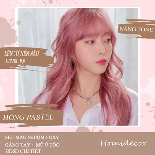 Thuốc Nhuộm Tóc Tại Nhà Hồng Pastel HoMi