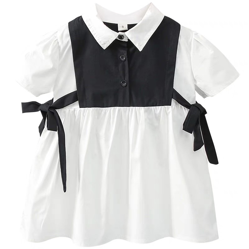 Sơ mi phối bé gái