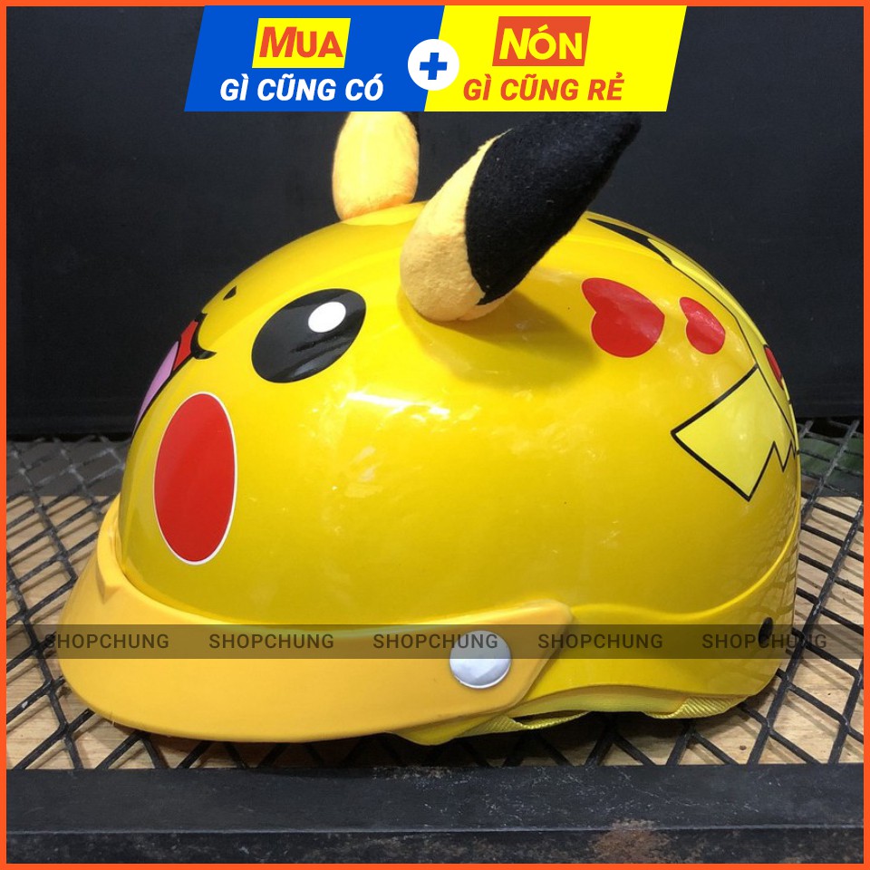 Mũ Bảo Hiểm Trẻ Em Pikachu An Toàn Cho Bé 3 đến 6 Tuổi -Cao Cấp Chính Hãng NaNa