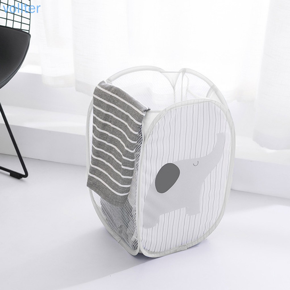 Giỏ lưới đựng quần áo bẩn có thể gấp gọn tiện dụng