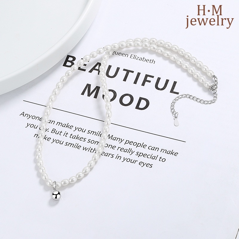 Vòng cổ Ngọc Trai Mặt Tròn Thời Trang Đơn Giản 2022