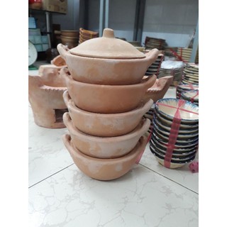 Nồi đất kho quẹt cỡ trung dk 16cm