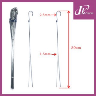 Móc kẽm treo chậu hoa lan, cây cảnh 80cm