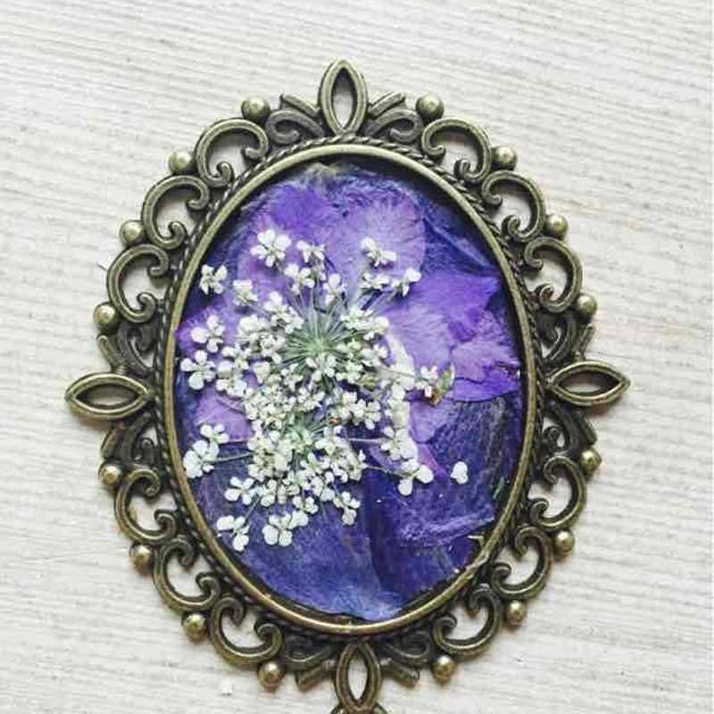 Set 10 Mặt Dây Chuyền Hình Oval Bằng Thủy Tinh Trong Suốt