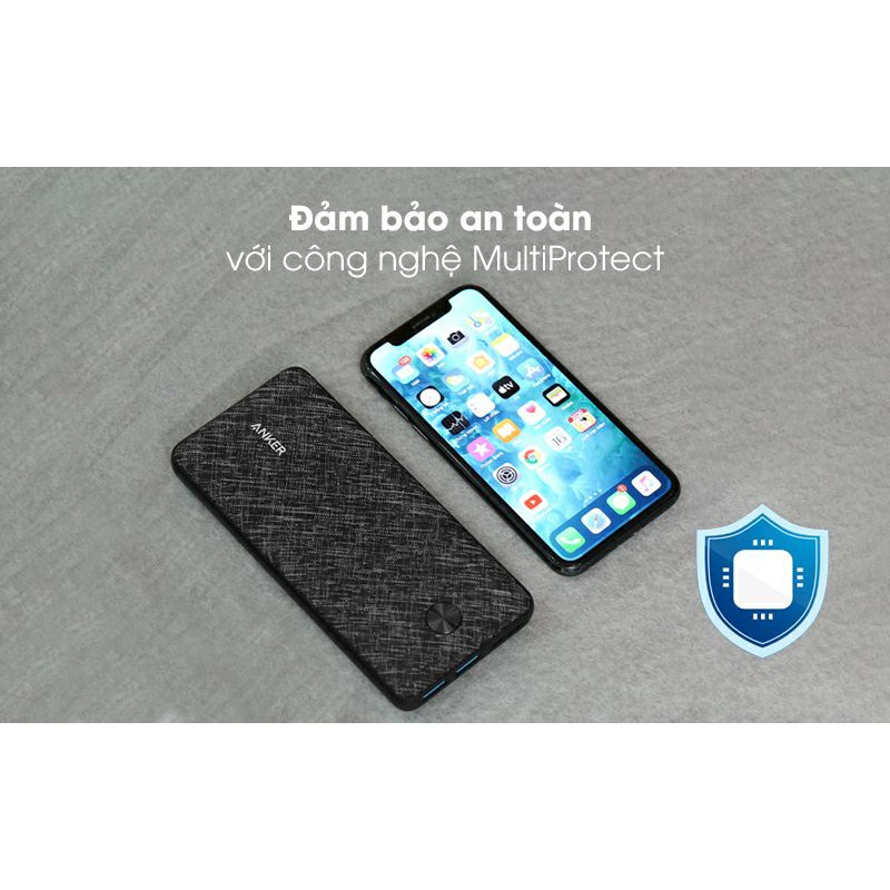 Tết - Pin sạc dự phòng Polymer 20.000mAh Type C Anker Chính Hãng PowerCore Metro Essential A1268 Đen( No Box) 2nd