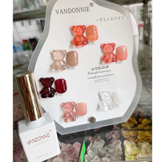 (HOT) Set 6 màu sơn thạch gấu siêu xinh