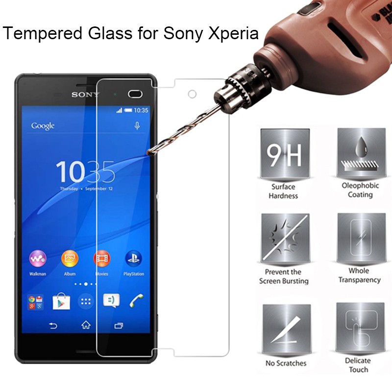 Kính Cường Lực Cho Sony Xperia Z1 Z2 Z3 Z3Plus Z4 Z5 Z5Premium