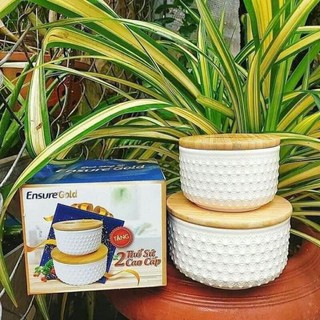 Bộ thố 2 bát sứ lắp tre hàng khuyến mại ensure sỉ35/ 10 bộ