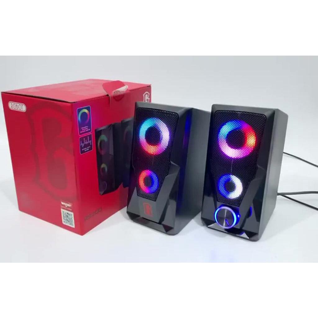 Loa Game Máy Tính ROBOT RS200 Hiệu Ứng Đèn LED - Âm Thanh HD Chất Lượng Cao - BẢO HÀNH 12 THÁNG | BigBuy360 - bigbuy360.vn