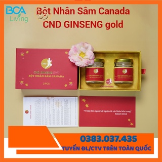 Bột Nhân Sâm Canada CND GINGSENG - 5 lọ/hộp