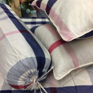 Drap cotton poly full nguyên bộ 5 món 250k