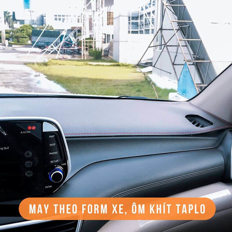 Thảm Taplo Da Vân Carbon Xe Mitsubishi Xpander (Loại 1)