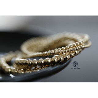 Bi bạc mạ vàng 3mm