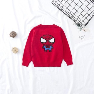 Áo len cadigan nhện batman