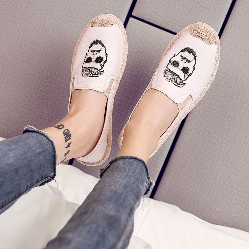 Giày lười vải canvas thiết kế năng động cá tính dễ phối đồ dành cho nam