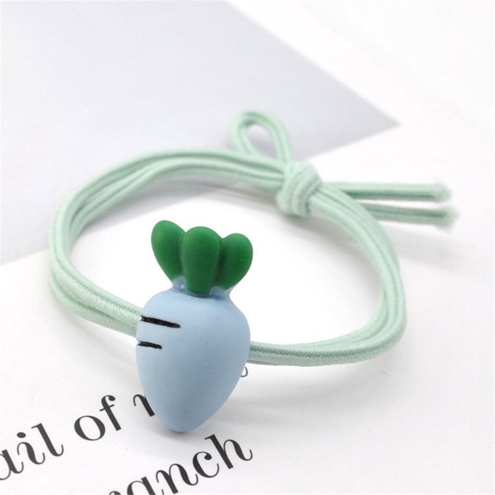 Dây Buộc Tóc Co Giãn Hình Củ Cà Rốt Nhiều Màu Dễ Thương Dành Cho Nữ Mihan1