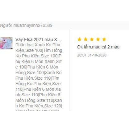 🍄  Váy Elsa 2023 Kim Sa Lấp Lánh