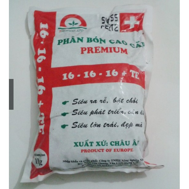 Phân bón cao cấp NPK 16 -16 -16 nhập khẩu 1kg