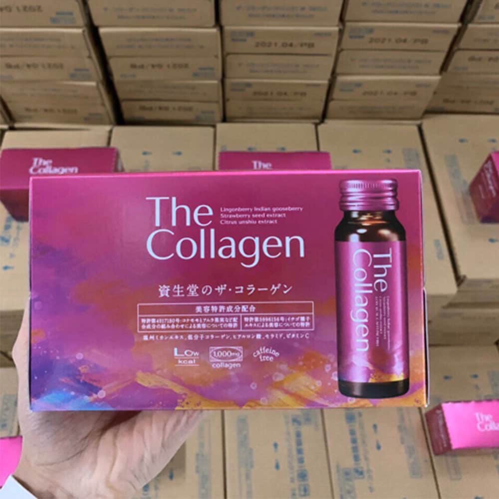 Nước The Collagen Shiseido Nhật Bản dạng nước uống hộp 10 lọ 50ml