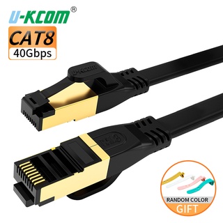 Dây cáp mạng U-KCOM CAT8 CAT7 CAT6 RJ45 Cat 8 7 6 dành cho Laptop PS4 ADSL