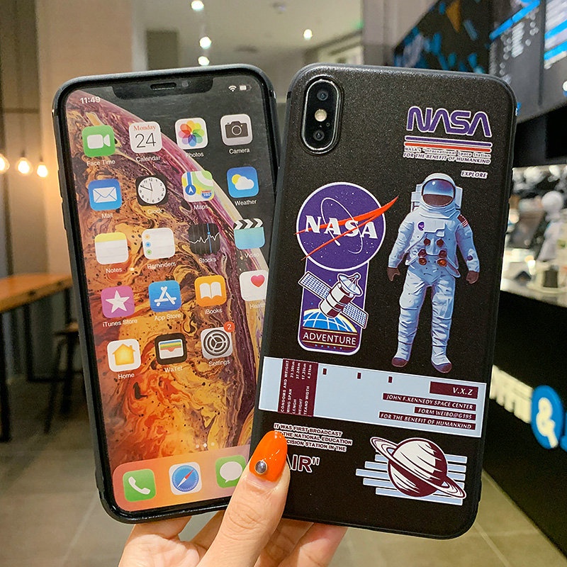 NASA Ốp Điện Thoại 3d Cho Samsung Galaxy A31 A51 A71 A32 A52 A72 A10 A20 A30 A50 A50S A30S A70 A21S A22 A42 5g 4g A12 M12 A7 2018 M51