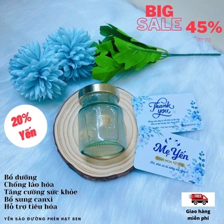 [Freeship + Mua 3 set tặng 1 hũ] Yến Sào MẸ YẾN [SET 6 HŨ] combo 2 vị đường phèn và đông trùng hạ thảo 20% yến cao cấp