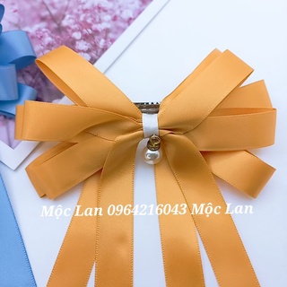 Kẹp Nơ Đính Hạt Phong Cách Tiểu Thư [Hàng Thiết Kế]