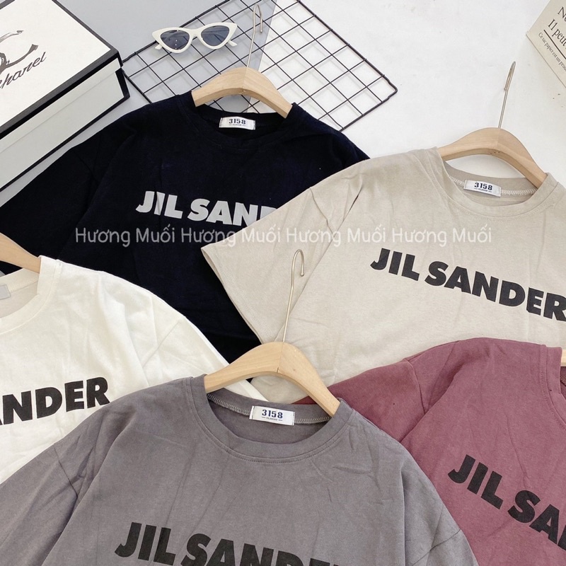 Áo thun chữ JIL SANDER - phông unisex 3158