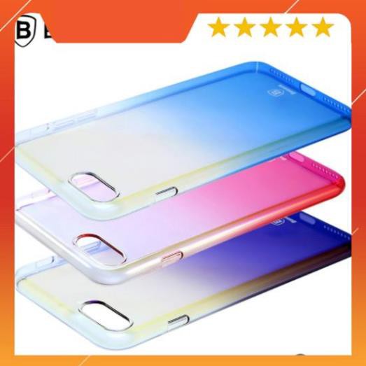 ốp lưng Baseus Glaze đổi màu IPhone 7 - Tặng kính cường lực