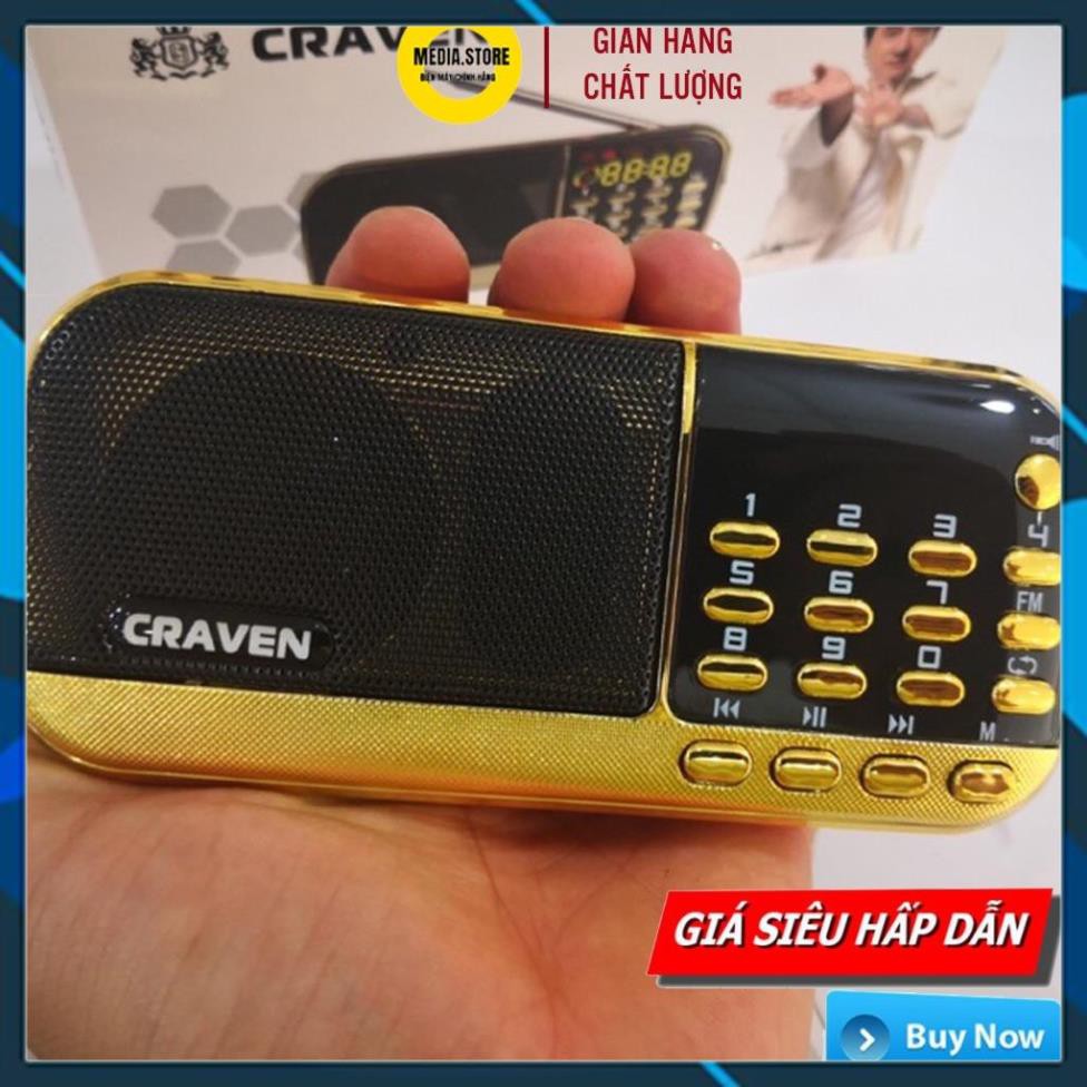 Máy nghe pháp, Loa Craven CR 836/ 836S / 853 có khe cắm thẻ nhớ, USB, ĐÀI FM, kinh phật , học tiếngAnh, BH: 6 tháng