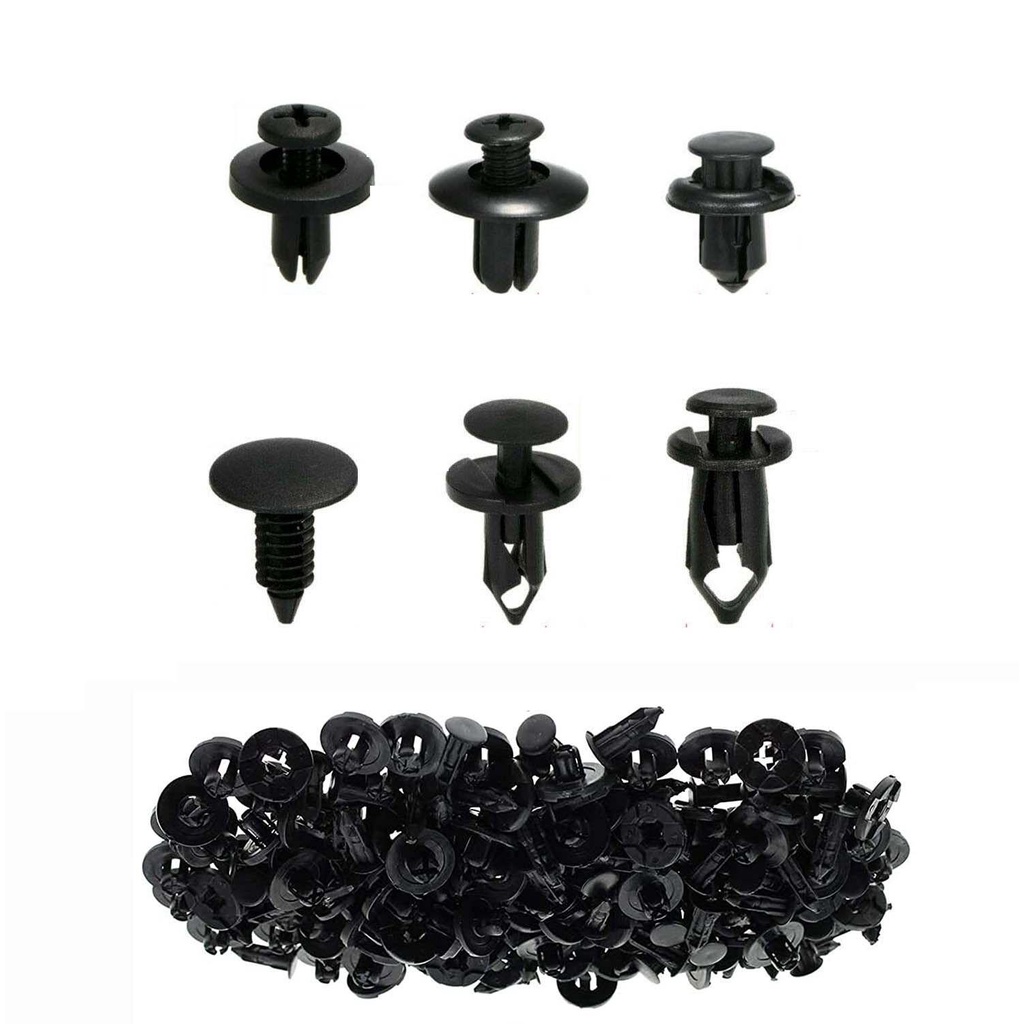 FENDER Set 190 Đinh Tán Nhựa Phụ Tùng Cho Xe Ô Tô