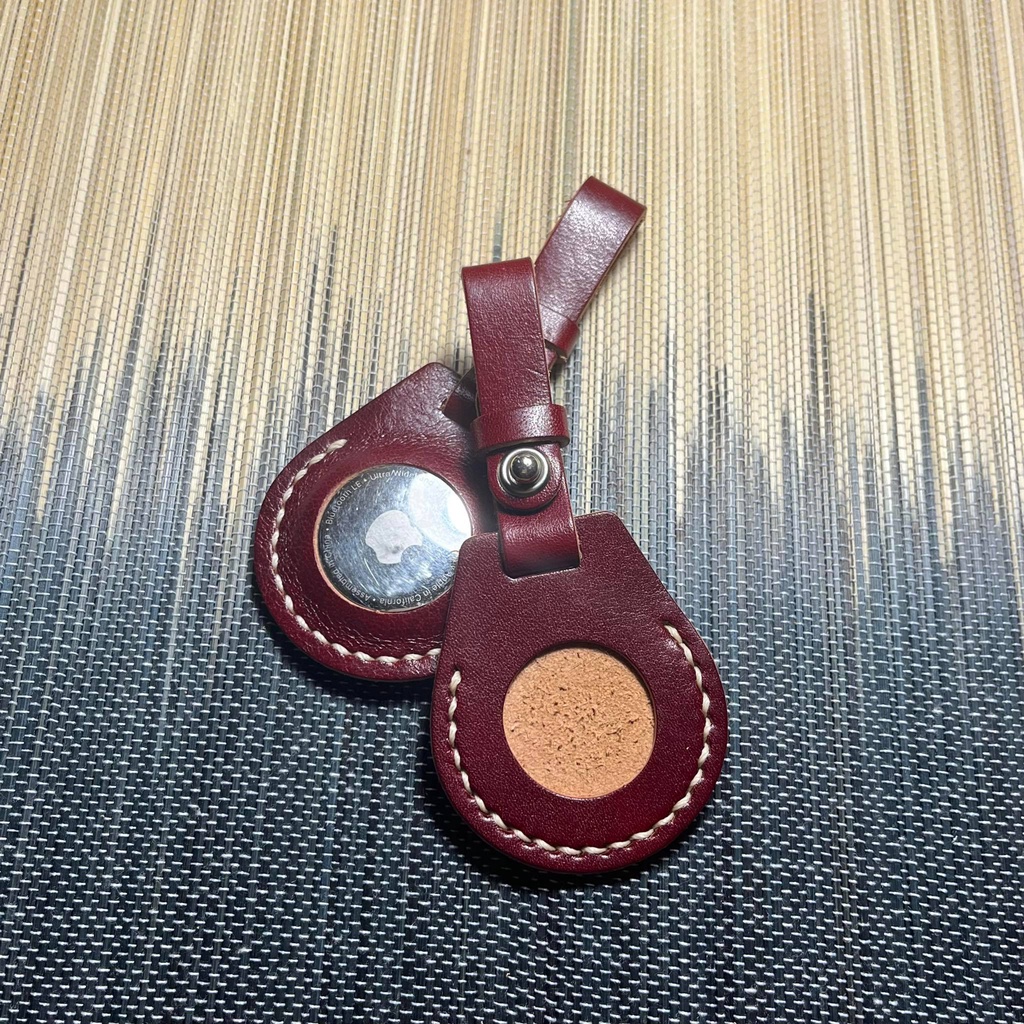 Bao da thật móc khoá Airtag case