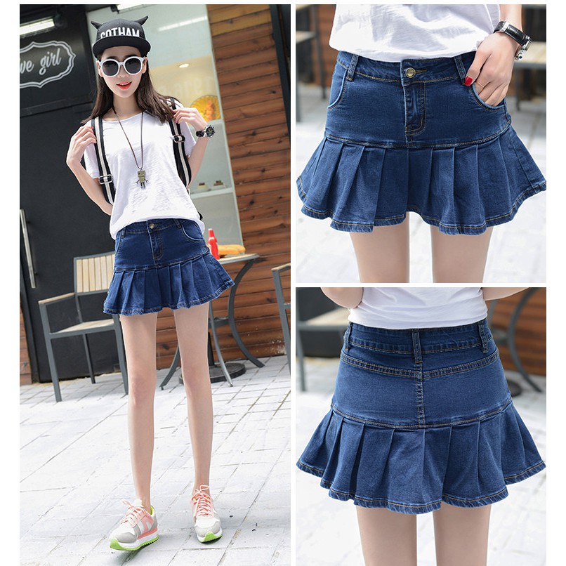 CV02] Chân váy jean đuôi cá xinh xinh
