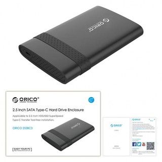 Hộp ổ cứng orico 2538c3 2.5 ssd hdd sata 3 usb 3.0 type c