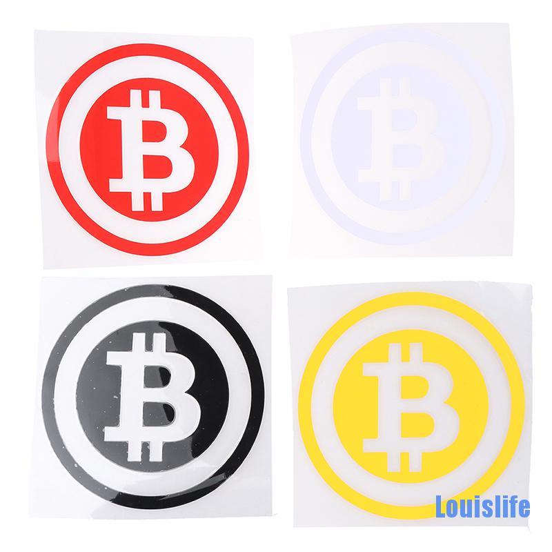 [Louislife] Bitcoin Car Sticker Cryptocurrency Blockchain Sticker Vinyl Car Window Decal